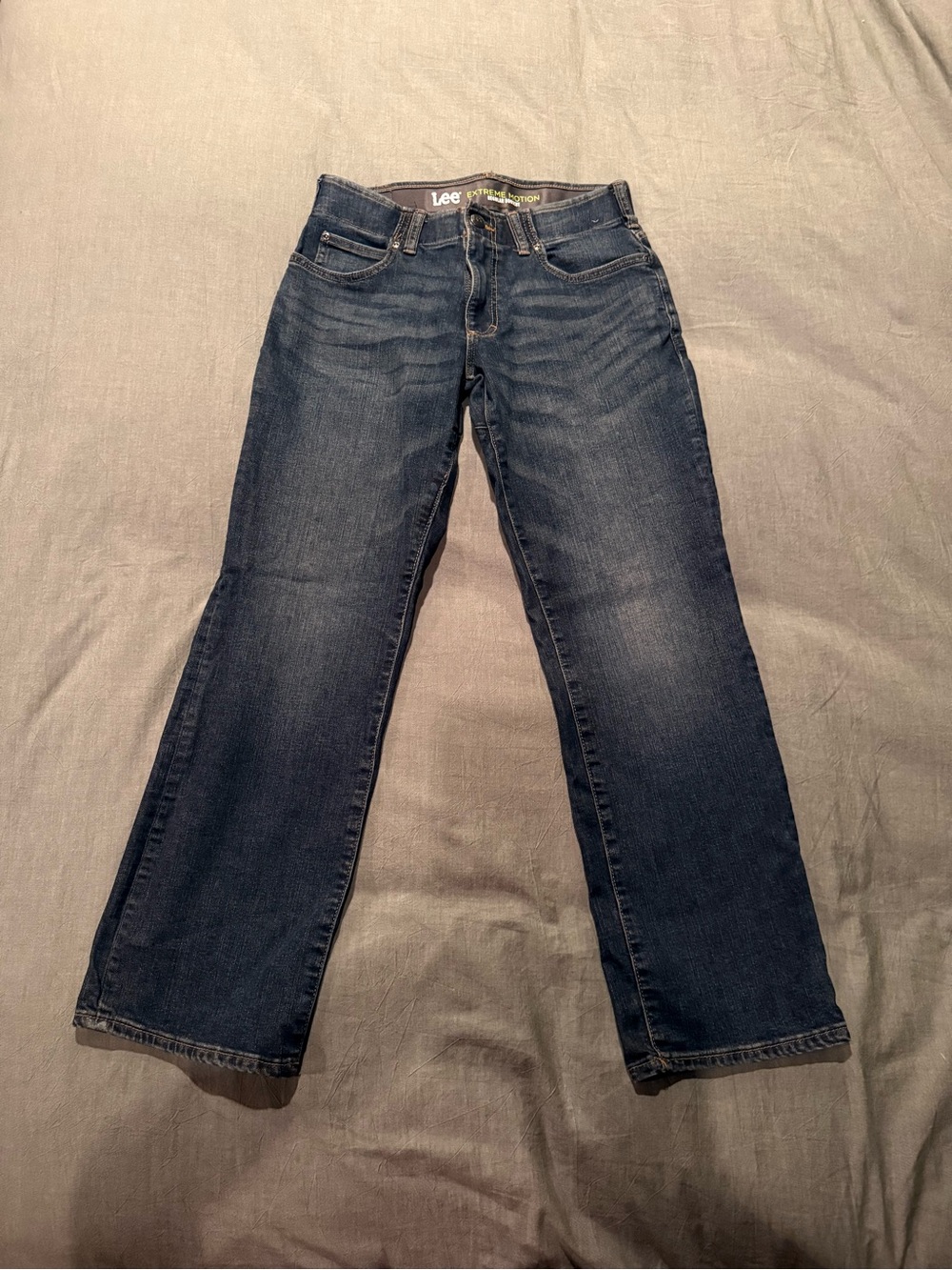 Lee Men's Dark Blue Straight-Leg Jeans
